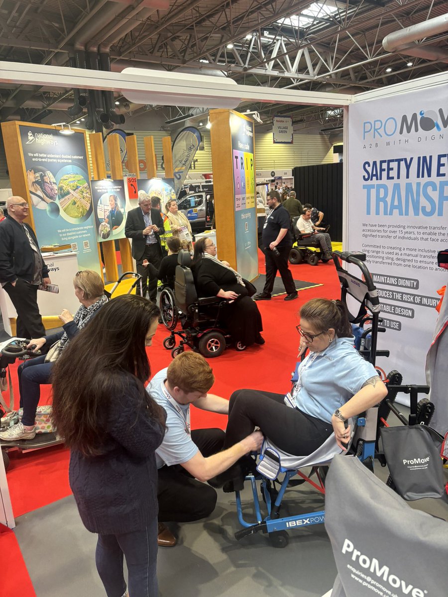 a2bwithdignity's tweet photo. Fantastic first day at @NaidexShow , showcasing our range of slings. 

This unique event is dedicated to empowering and supporting disabled individuals, covering all aspects of the disability journey. 

visit us tomorrow, on stand C120!

#Naidex #Exhibtion #NEC #ProMove https://t.co/tgQMGvM6EB