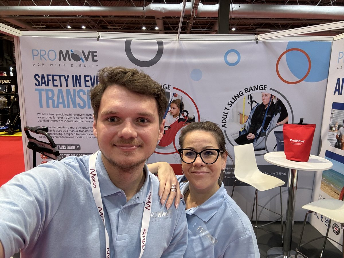 a2bwithdignity's tweet photo. Fantastic first day at @NaidexShow , showcasing our range of slings. 

This unique event is dedicated to empowering and supporting disabled individuals, covering all aspects of the disability journey. 

visit us tomorrow, on stand C120!

#Naidex #Exhibtion #NEC #ProMove https://t.co/tgQMGvM6EB