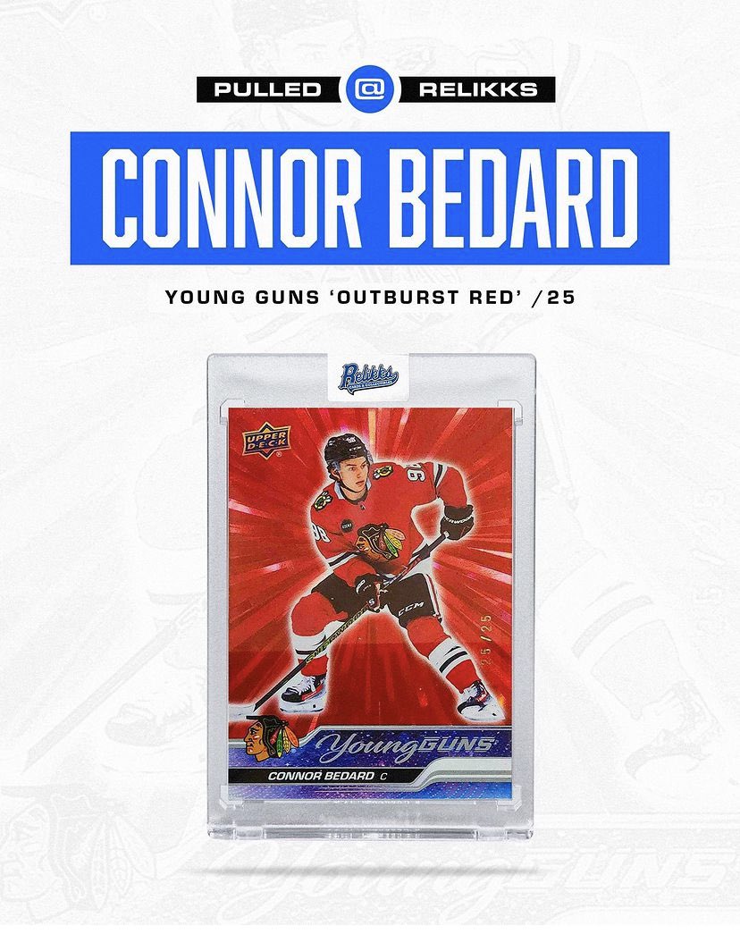 relikks's tweet photo. Have you seen a nicer Bedard card?

#thehobby #sportscards https://t.co/6RNoQWmYi1