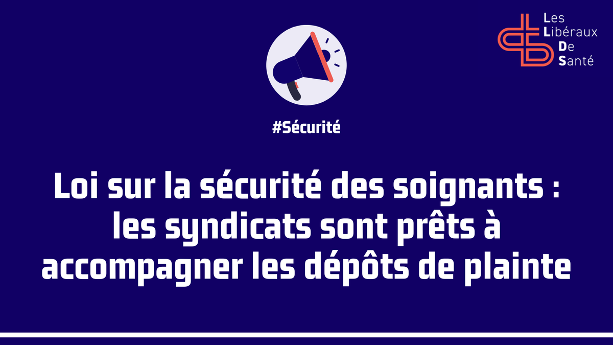 Les Libéraux de santé (@liberauxdesante) on Twitter photo 📢 🗣 Loi sécurité des soignants : les syndicats sont prêts à accompagner les dépôts de plainte ⤵
🔎swll.to/securitesoigna…
<a href="/lescdf/">Les Chirurgiens-Dentistes de France</a> <a href="/CSMF_officiel/">CSMF_officiel</a> <a href="/_FFMKR/">FFMKR</a> <a href="/FNIofficiel/">Fédération Nationale des Infirmiers</a> <a href="/orthophonistes/">FNO</a> <a href="/podologues/">FNP</a> <a href="/fspfsyndicat/">FSPF</a> <a href="/syndicat_audio/">Syndicat des audioprothésistes (SDA)</a> <a href="/SyndicatDBio/">Syndicat des biologistes - SDBio</a> <a href="/OrthoptisteSNAO/">Syndicat National Autonome des Orthoptistes</a> 📢 🗣 Loi sécurité des soignants : les syndicats sont prêts à accompagner les dépôts de plainte ⤵
🔎swll.to/securitesoigna…
<a href="/lescdf/">Les Chirurgiens-Dentistes de France</a> <a href="/CSMF_officiel/">CSMF_officiel</a> <a href="/_FFMKR/">FFMKR</a> <a href="/FNIofficiel/">Fédération Nationale des Infirmiers</a> <a href="/orthophonistes/">FNO</a> <a href="/podologues/">FNP</a> <a href="/fspfsyndicat/">FSPF</a> <a href="/syndicat_audio/">Syndicat des audioprothésistes (SDA)</a> <a href="/SyndicatDBio/">Syndicat des biologistes - SDBio</a> <a href="/OrthoptisteSNAO/">Syndicat National Autonome des Orthoptistes</a>