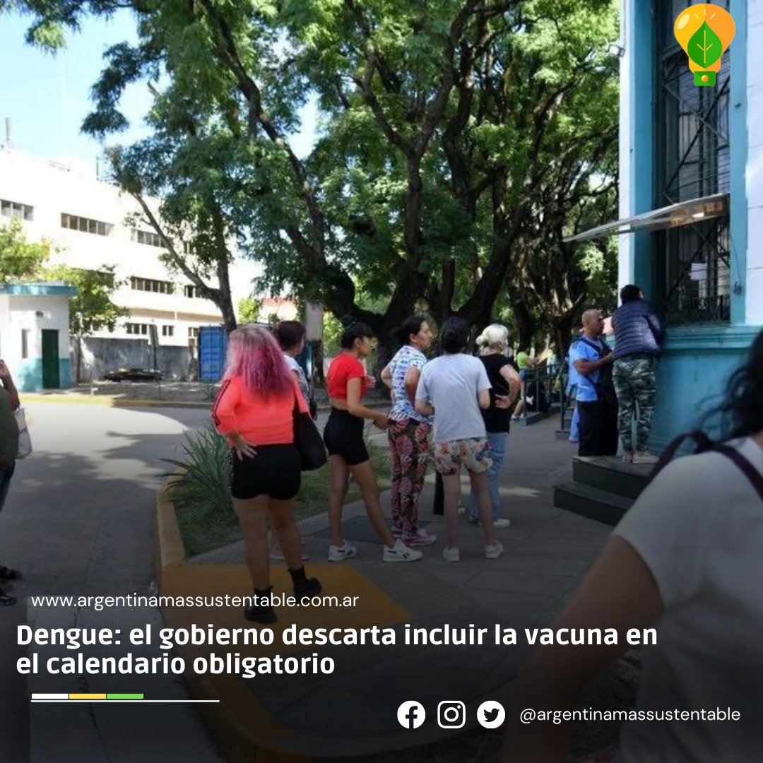 argentinamassus's tweet photo. 🦟 Dengue: el gobierno descarta incluir la vacuna en el calendario obligatorio

El vocero presidencial consideró que no hay una situación de emergencia. Las cifras oficiales indican 120 mil contagios y 79 muertes

🍃 Link: https://t.co/4DG0sYmrRa https://t.co/ZZWNVGON3N