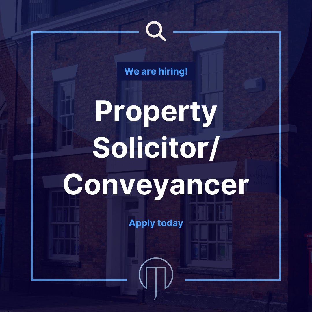 WE’RE HIRING! 📣Chester 💼Property Solicitor/ Conveyancer in our Chester office. 📧 If you have any questions, please email Andrew for a confidential discussion afj@macjones.com