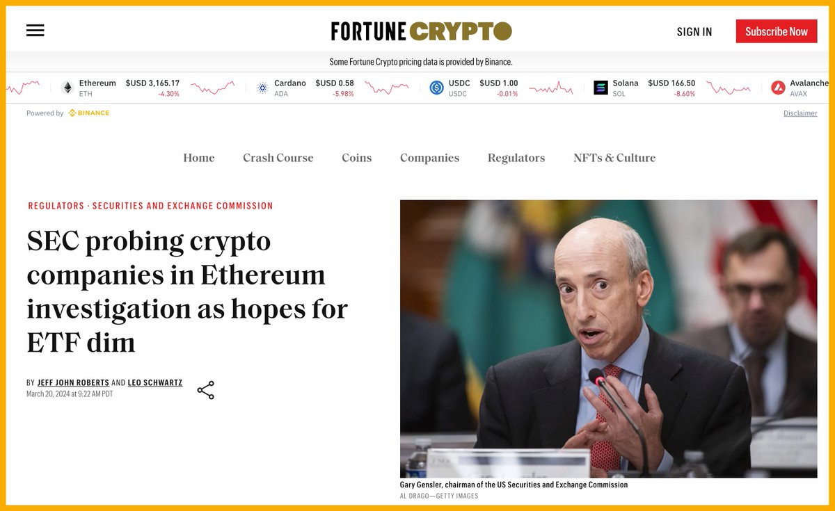 🔥 Fortune Crypto: Ethereum Foundation hiện đang bị điều tra bởi một cơ quan chính phủ nhưng chưa xác định là cơ quan nào, và trọng tâm của cuộc điều tra chưa được tiết lộ tại thời điểm này.

Thông tin này được tiết lộ trong một bản ghi trên GitHub ngày 26