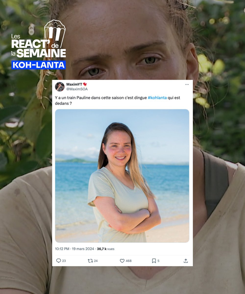 tf1plus's tweet photo. Dernier react avant la pause de #KohLanta ! 😂
On se donne rendez-vous dans le 2 avril en attendant 
les premiers épisodes sont dispo sur TF1+ en streaming gratuit https://t.co/ilKP7s3u8k