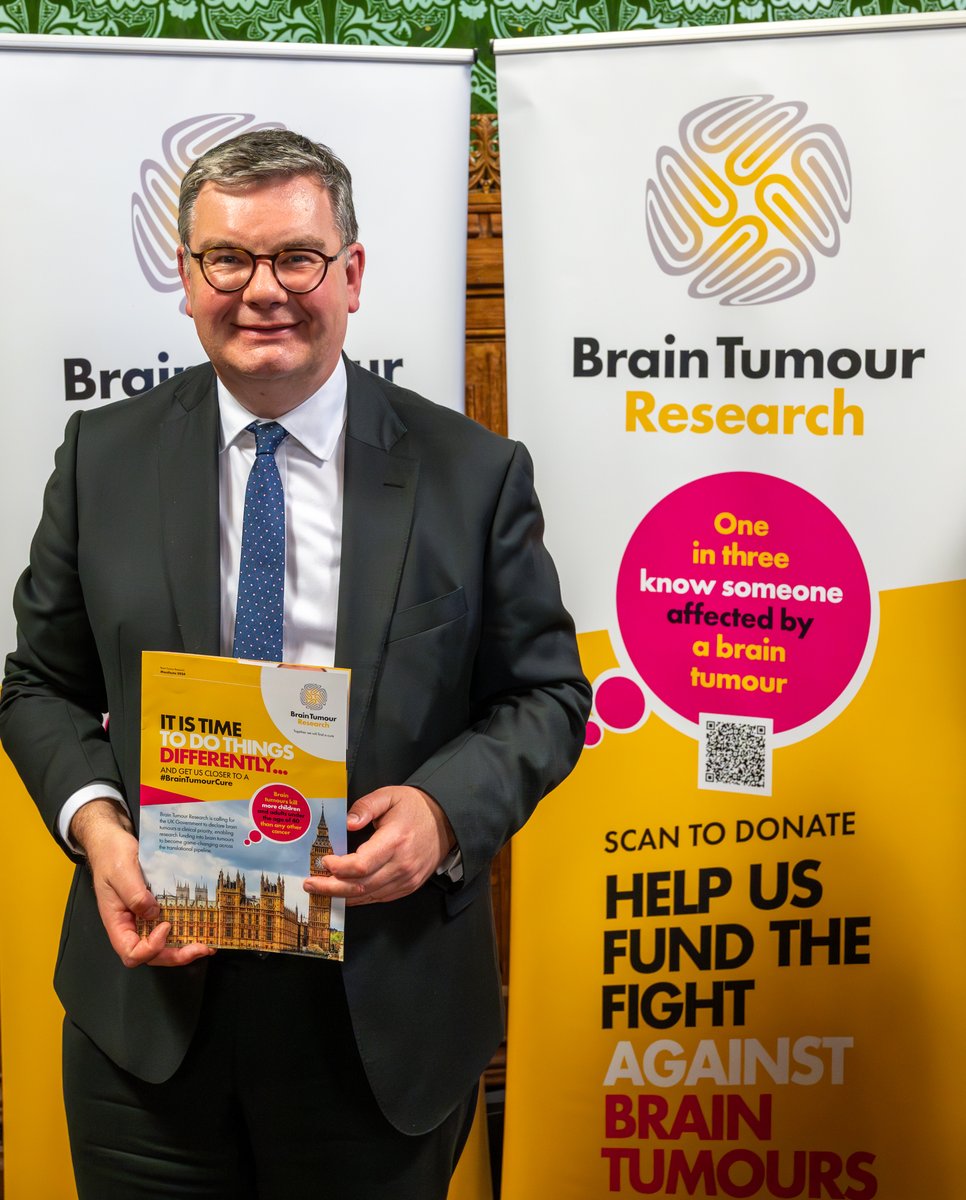 Yesterday, I attended @braintumourrsch's manifesto launch, supporting their call for the Government to work with Brain Tumour Research and its partner organisations to help find a cure for brain tumours. You can find a copy of the manifesto here👇 issuu.com/braintumourres…