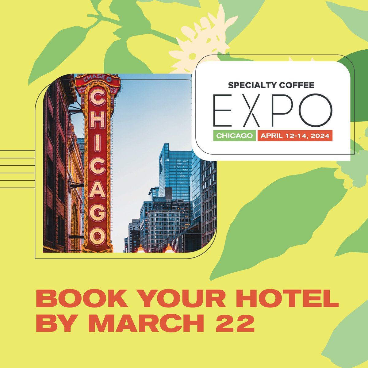 🚨 Hotel deadline approaching! Make your reservation before Friday March 22nd to take advantage of great rates, convenient locations, and easy booking for hotel accommodation at Specialty Coffee Expo. Learn more and book direct: bit.ly/3FEvMOA