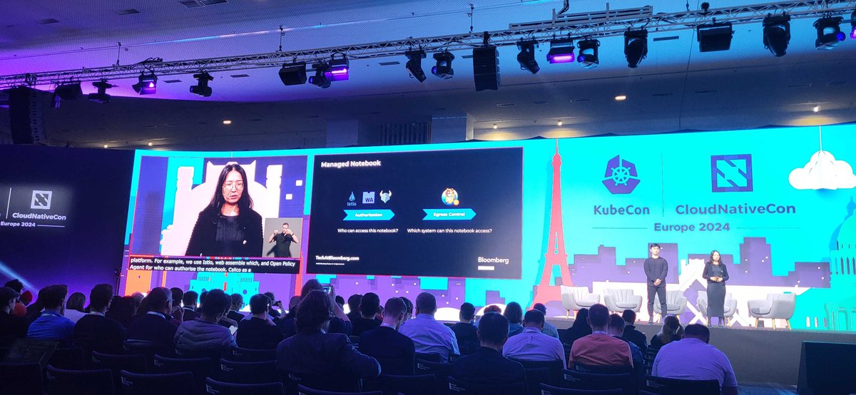 projectcalico's tweet photo. We loved this session on AI /ML with Bloomberg using Project Calico at #Kubecon EMEA 2024 during the opening keynote.
Cheers to the #ProjectCalico community!
#K8 #Containers #Kubernetes https://t.co/Q1r4MGJclB