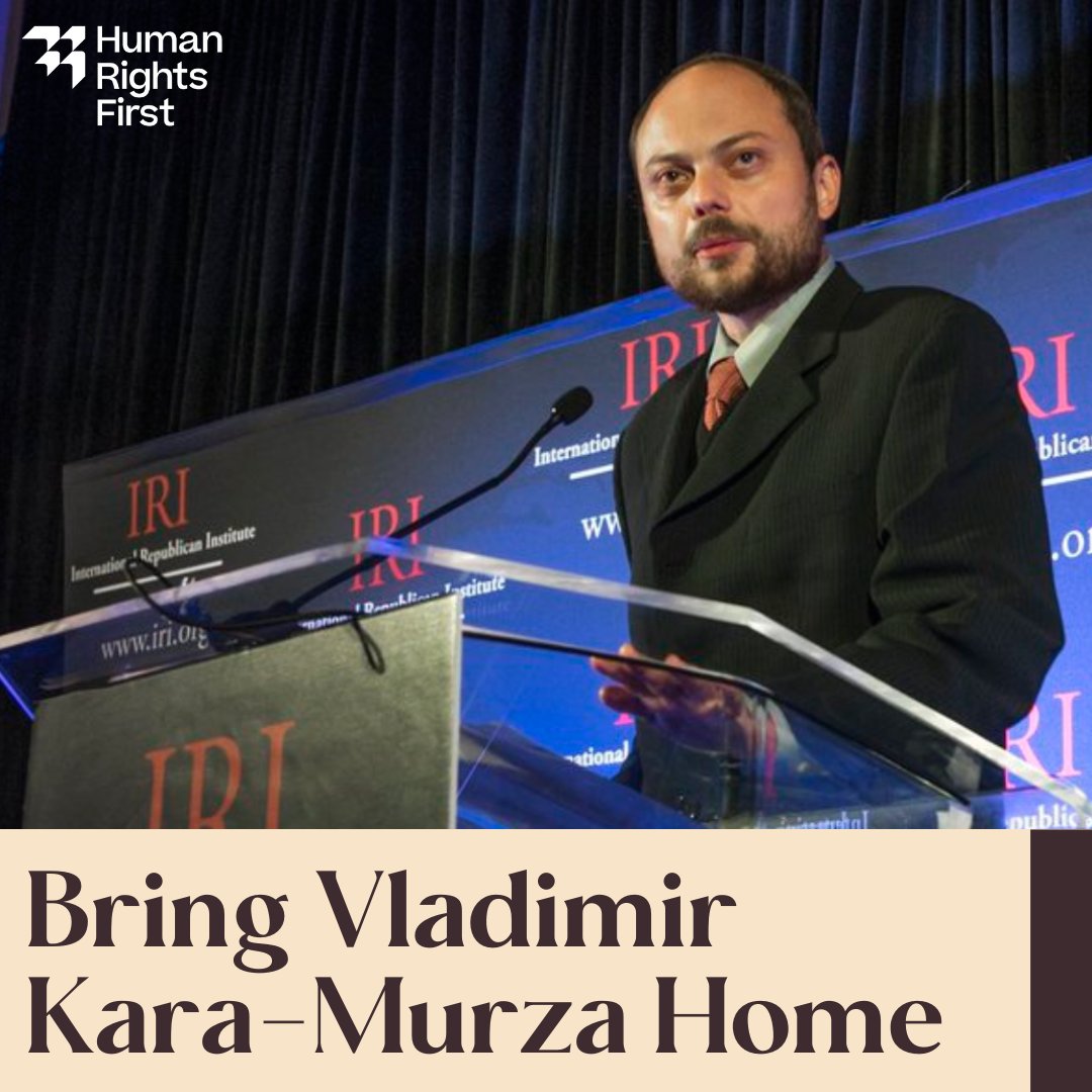 Vladimir Kara-Murza, our senior advisor and democracy advocate, continues to face unjust imprisonment in Russia. Join us in urging the State Department to designate Vladimir Kara-Murza as “wrongfully detained” & prioritize sending him home! #FreeKaraMurza bit.ly/FreeVKM