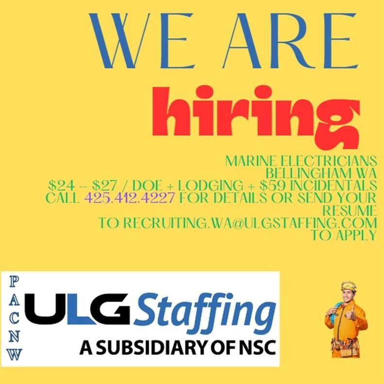 SarahShipyard's tweet photo. #CareerOpportunities #shipyardjobs

#Electricians 

Call me 425.412.4227 https://t.co/bNjRvJ9Kmc