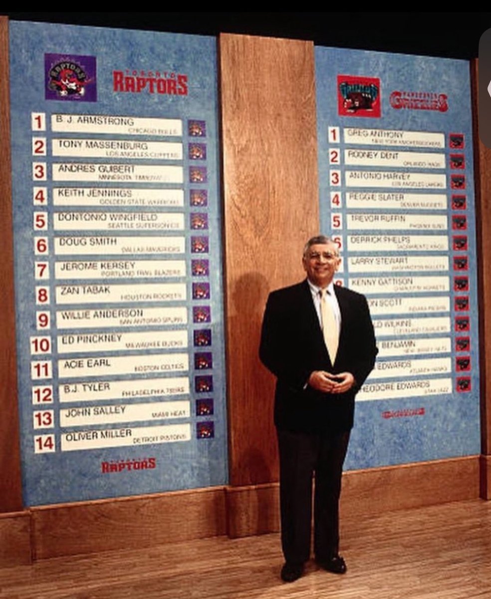 1994 ⁦<a href="/NBA/">NBA</a>⁩ Expansion Draft 🦖🐻🏀Your host, Commissioner David Stern.