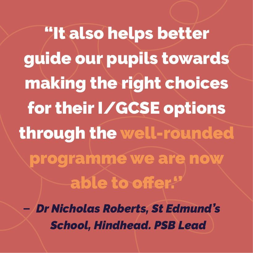 Dr. Nicholas Roberts, PSB Lead at St. Edmund’s School, Hindhead, illuminates how our inclusive PSB approach revolutionizes Senior Prep learning. Students are empowered to make informed I/GCSE decisions, fueling their academic and personal evolution.