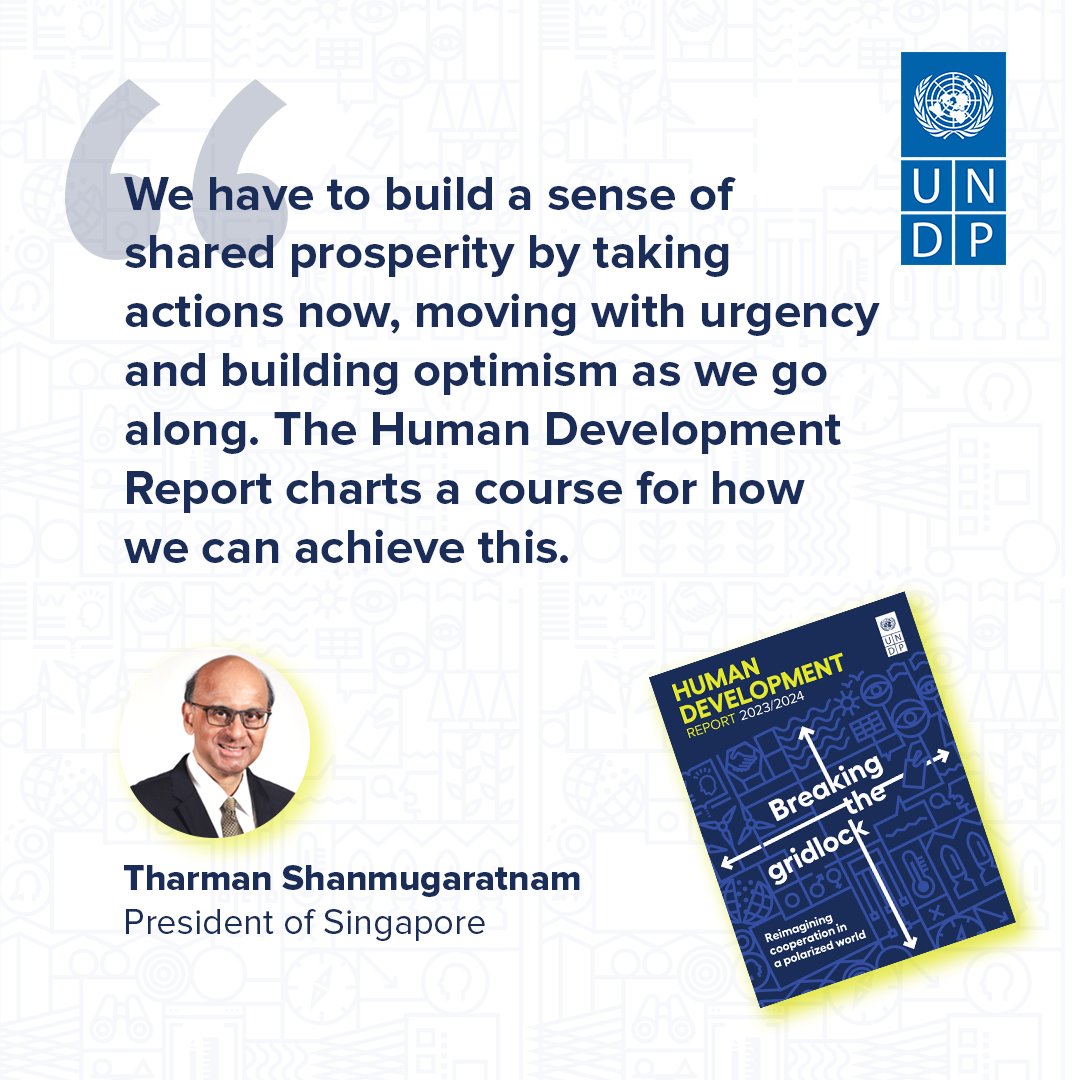 READ NOW | @UNDP’s new #HDR2024 canvasses the landscape of our polarized world and explores paths forward that reimagine cooperation in a way that we can all benefit. Download the full report 👉 report.hdr.undp.org