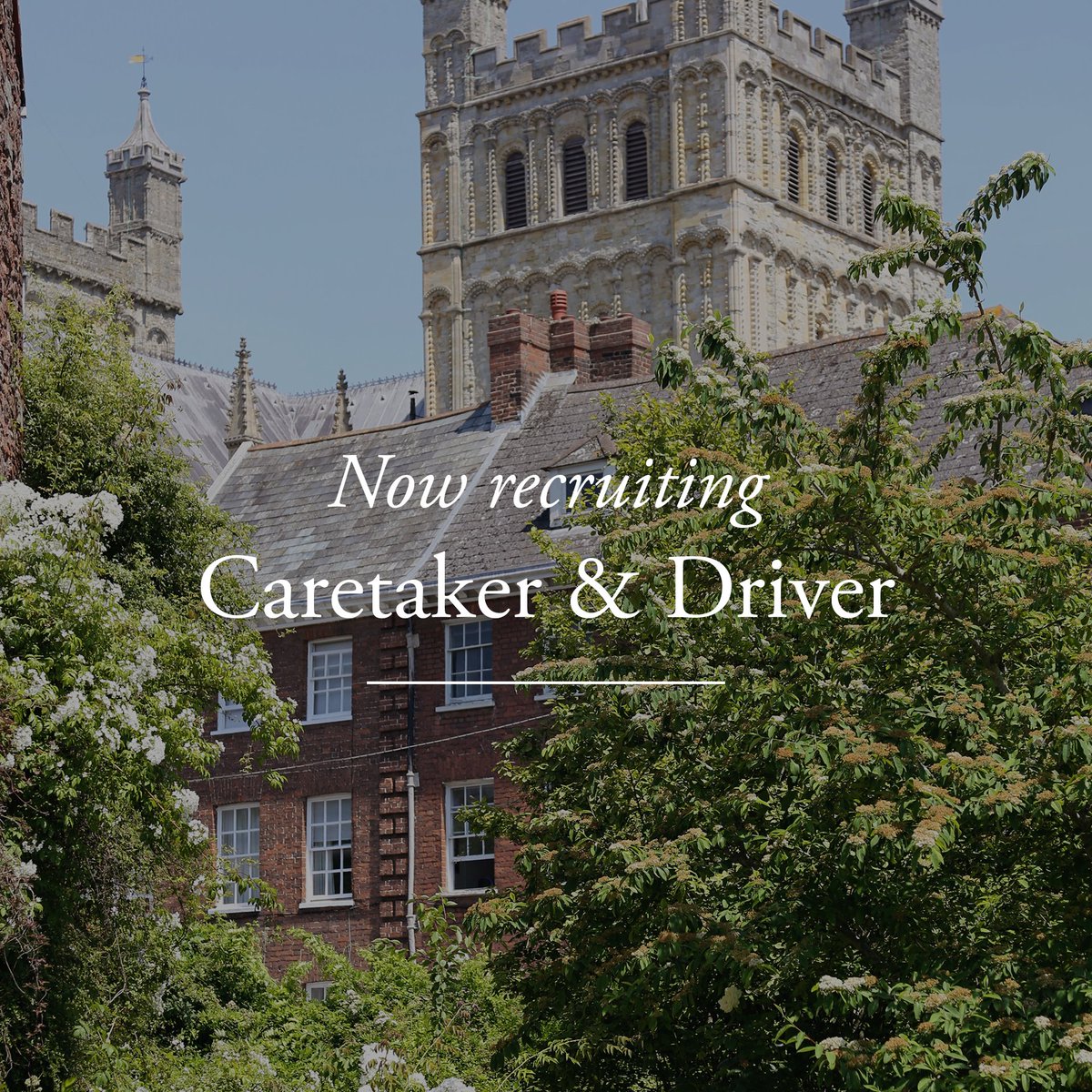 Could you or someone you know be our next Caretaker & Driver? If you are a committed and trustworthy individual, and would like to be an important member of a supportive and hard-working team, we would love to hear from you. More info here: exetercathedralschool.co.uk/vacancies/