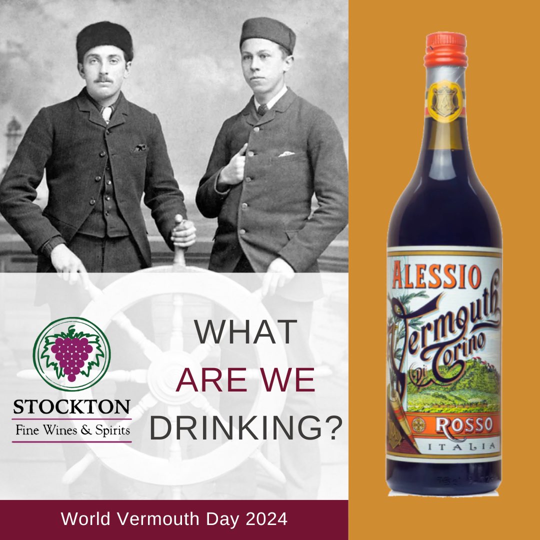 Tomorrow (3/21) is #WorldVermouthDay! Pick up a bottle of Alessio #VermouthDTorino Rosso from @TFSpirits. It offers a full mouth-feel that contributes weight to a cocktail, & lightly bitter but bright, refreshing citrus & herbal notes.#StocktonFineWines #TempusFugitSpirits