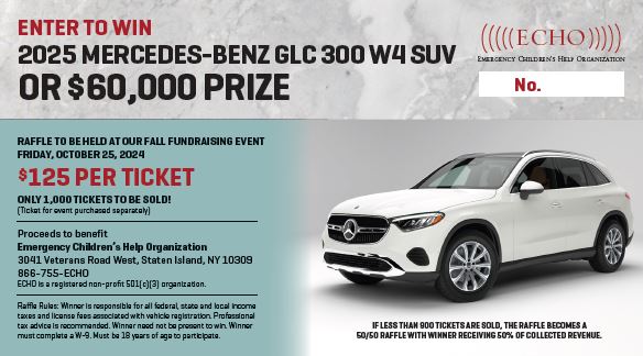 ECHO_CHARITY's tweet photo. Mercedes-Benz or $60,000 Raffle. https://t.co/qM0v93aEHA https://t.co/GJgdkji8pg