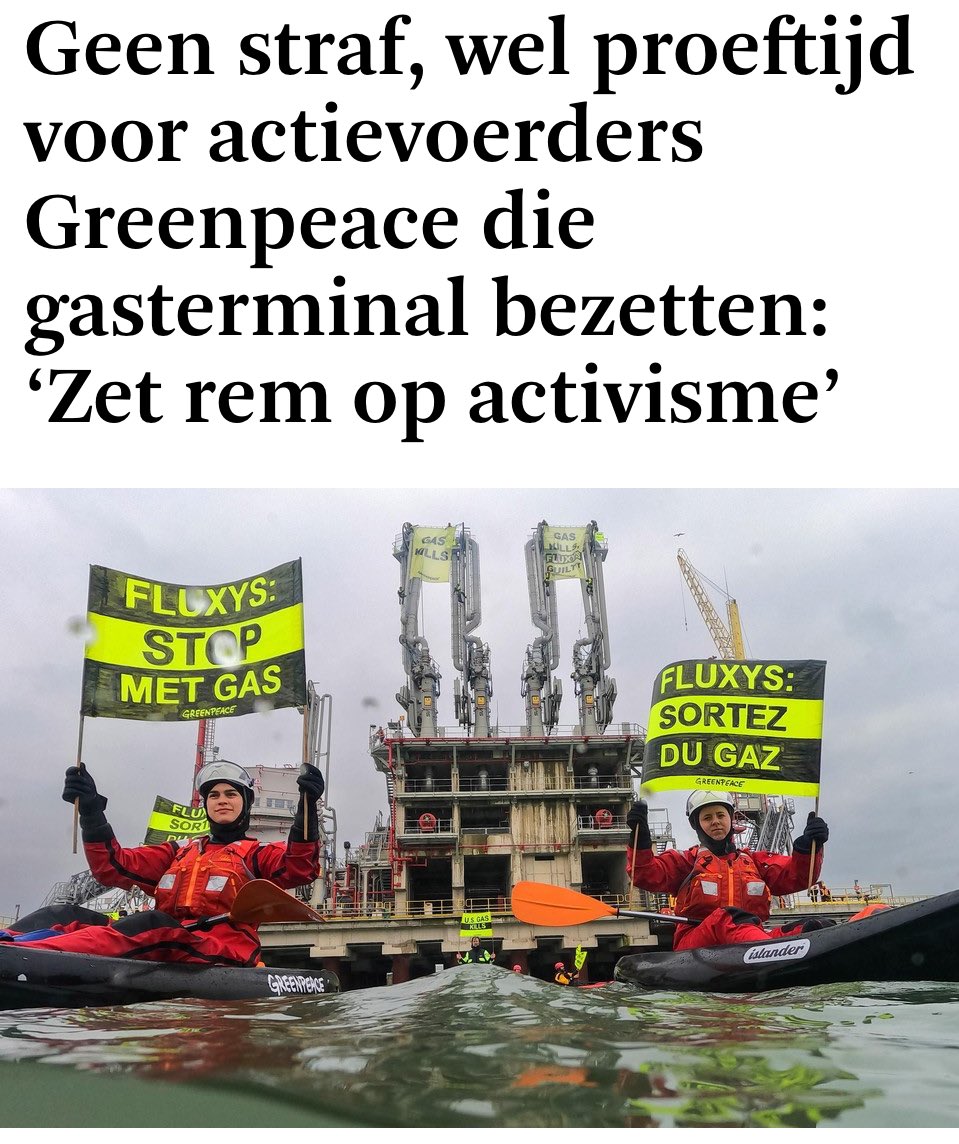 4 • Greenpeace breekt in bij Brugse Zeehaven. Geen straf.