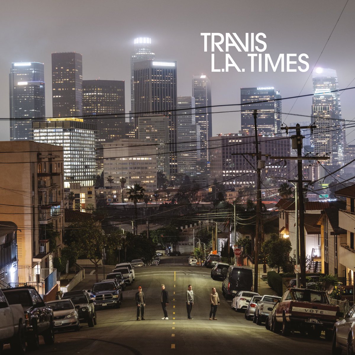 We are excited to announce that our brand new album 'L.A. Times' will be coming out on July 12th and is available to pre-order and pre-save now 🌃 Travis.lnk.to/LATimesTW The first single 'Gaslight' will be yours tomorrow morning!🧨 (don't forget to tune into Radio 2 for the