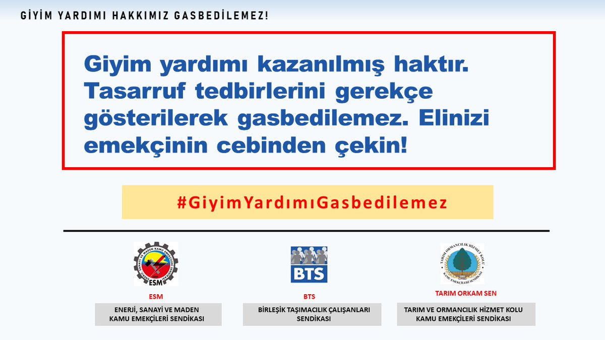 ESM Ankara 2 nolu Şube (@esmankara2nolu) on Twitter photo Emekciden çalma, hakkımızı ver
#GiyimYardımıGasbedilemez Emekciden çalma, hakkımızı ver
#GiyimYardımıGasbedilemez