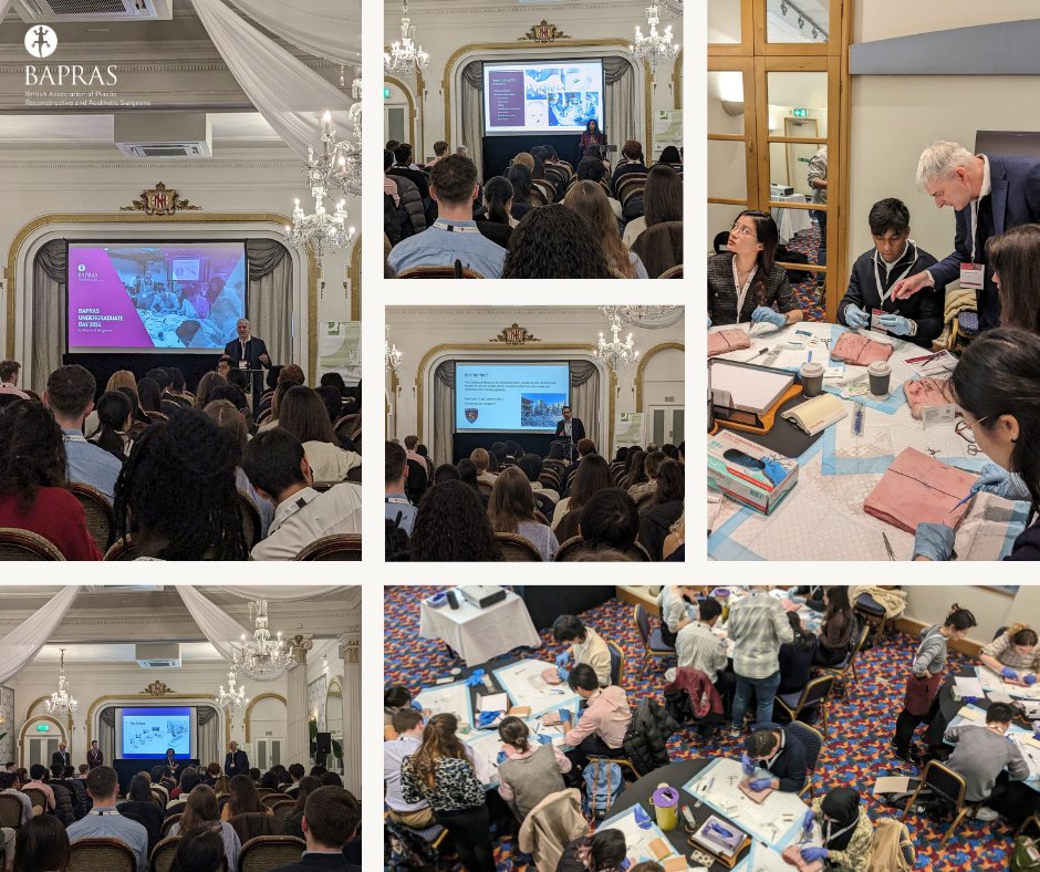 Many thanks to everyone who joined us in Brighton for the 2024 BAPRAS Undergraduate Day. ⁠ ⁠We were delighted to be joined by over 90 medical students who had the opportunity to explore various specialism, receive careers advice and hone practical surgery skills. ⁠