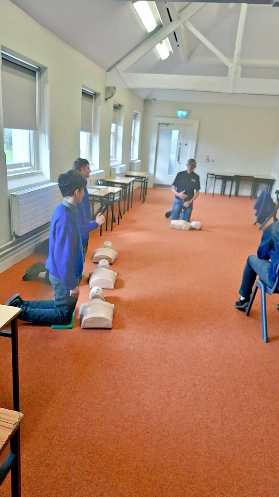 Our TY students participated in a first aid workshop today. The programme is delivered by Jackie & Eamon from LifeLine Training. All aspects of first aid and safety training were covered - CPR, burns, bandages, fainting, bleeding, stroke etc.