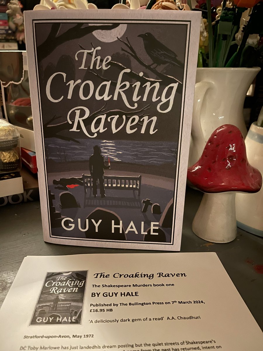 ClareJanetMason's tweet photo. #BookPost 📚🐦‍⬛🎊

Thanks so much @LauraLees14 
for my gorgeous copy of @HaleWrites book 
#TheCroakingRaven 

 How can we resist Detective Dichotomies &amp; #TheBard 🐦‍⬛📚😀 
Copies should be found in your favourite bookshop👍📚🐦‍⬛, it’s nearly Easter 🐣 Book treat time💖⬇️⬇️ https://t.co/sAXHNPEros