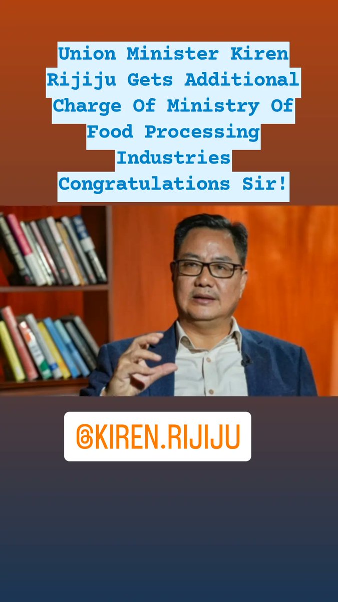 Congratulations sir @KirenRijiju @RijijuOffice