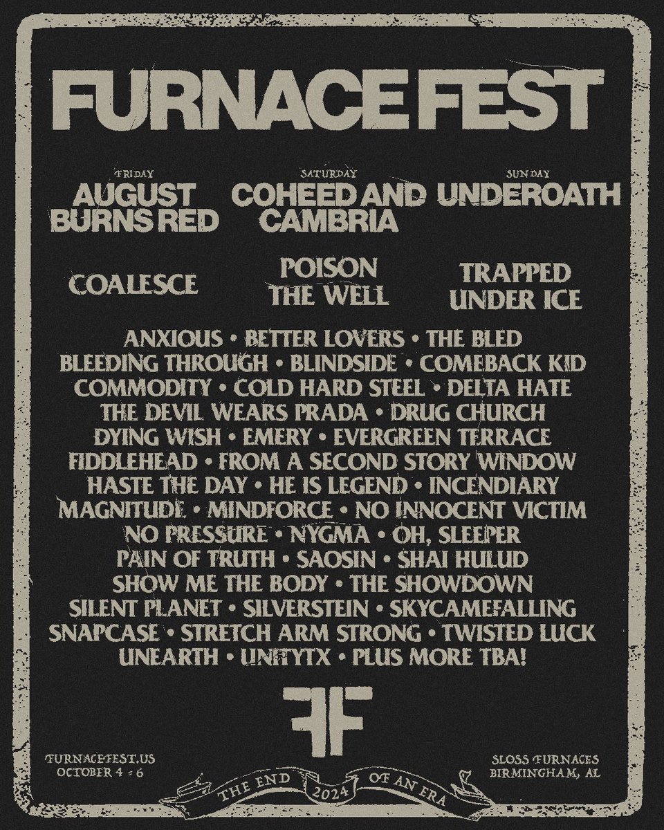 Furnace Fest. Let’s burn.