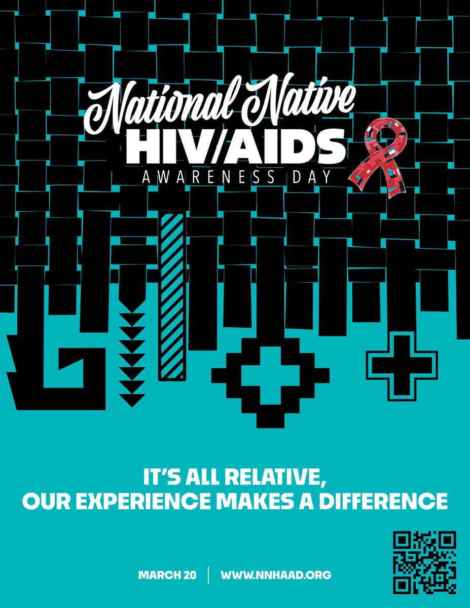 Today is National Native HIV/AIDS Awareness Day!

This year's theme, “It’s All Relative, Our Experience Makes a Difference,” emphasizes the vital role of Native voices and experiences in shaping HIV prevention, treatment, and support services.

#NNHAAD