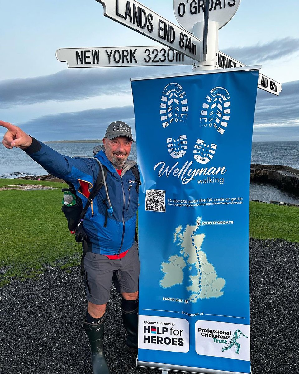 Happy Birthday @mattmaynard25 🎉 We wish him all the best for the final leg of his Wellyman Walking journey from John O'Groats to Land's End this week 🥾 There's still time to support Matt & help him raise funds for the Trust 👉 bit.ly/MaynardWellyWa…