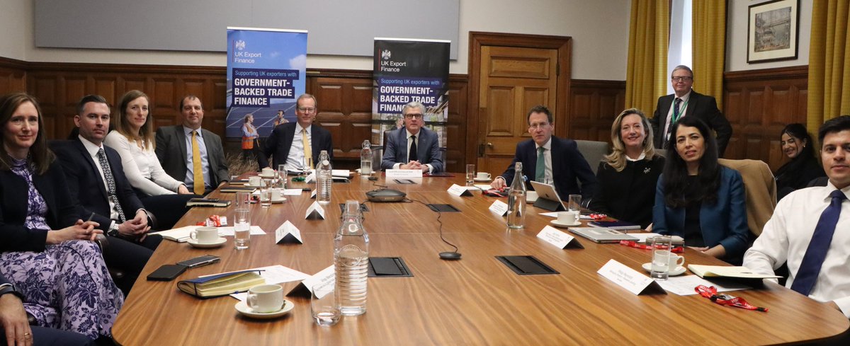 Yesterday we held another productive roundtable with some of our key banking and finance partners. By working together, we’re unlocking more export finance for small businesses. Learn more about our offer for UK #SMEs 👇 ukexportfinance.gov.uk/who-we-can-hel…
