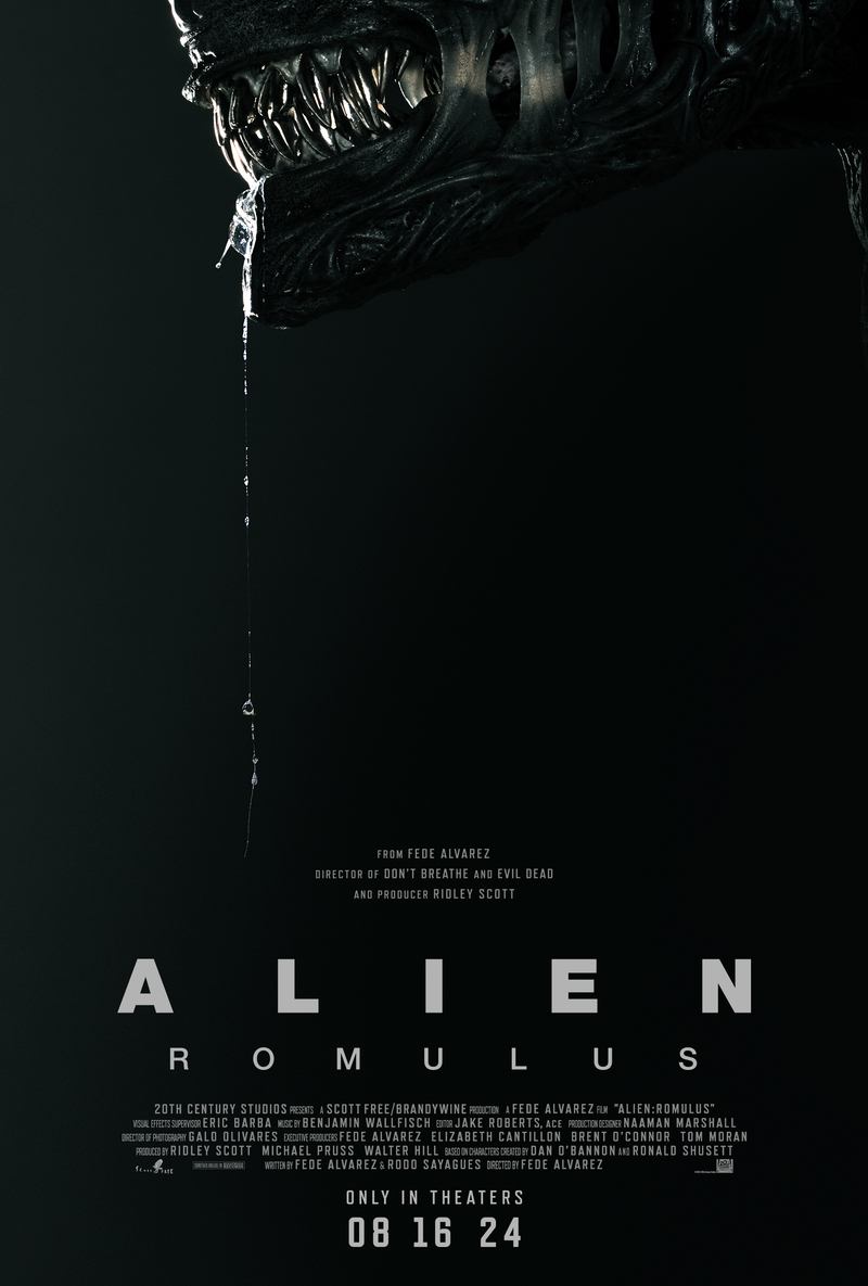 First Trailer and Poster for ALIEN: ROMULUS

themoviewaffler.com/2024/03/alien-…

#AlienRomulus #film #movies #trailers #FedeAlvarez #CaileeSpaeny #IsabelaMerced #AileenWu #SpikeFearn #DavidJonsson #ArchieRenaux #SciFi #Alien