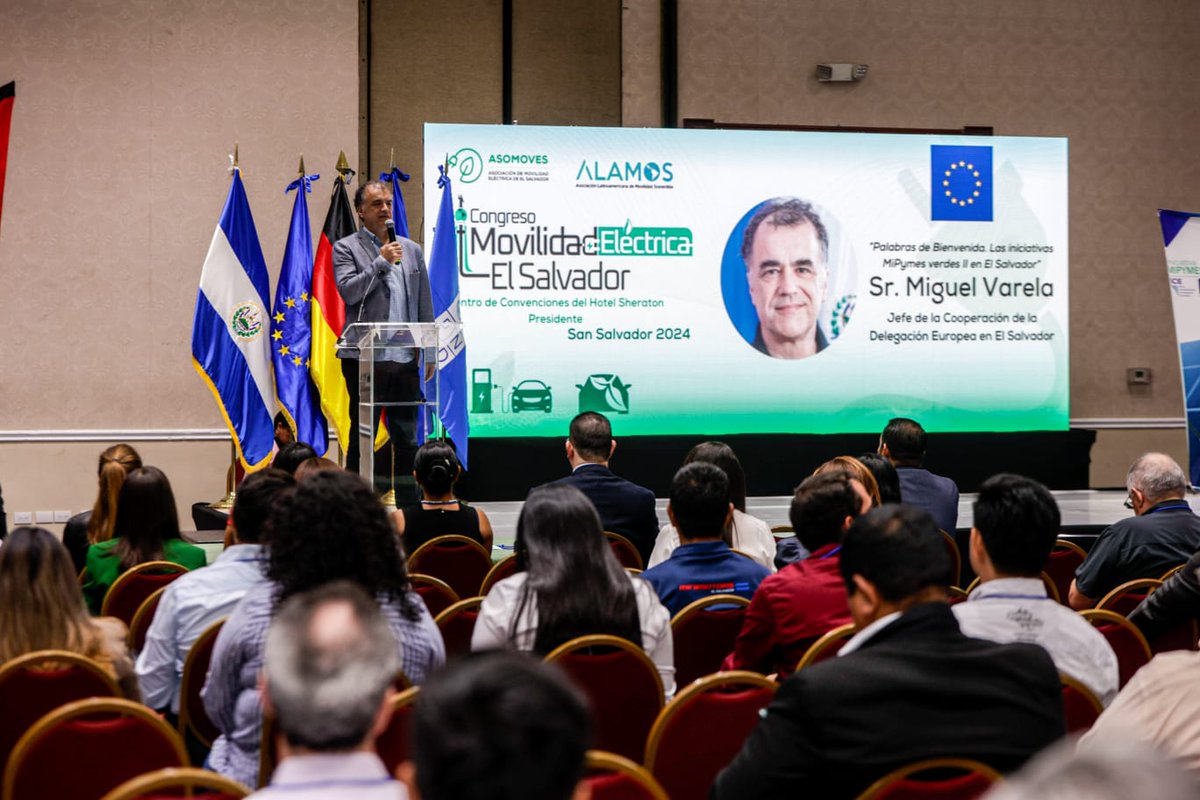 El Congreso cuenta con el aporte de USD 10 mil de la #UE en el marco de Iniciativa #Mipymes Verdes II y es un espacio para reflexionar y conocer experiencias sobre normativas y las oportunidades que ofrece la movilidad eléctrica.  🚲♻️ #GlobalGateway #Pásateaverde
<a href="/BCIE_Org/">BCIE</a>