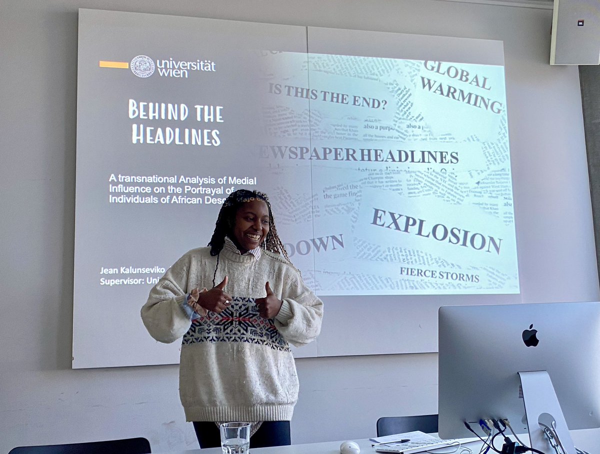🎉Big congrats to our Jean Kalunseviko for excelling @ her Faculty Public Presentations (FÖP) which marks the beginning of an exciting PhD journey 🚀 Jean will study the portrayal of individuals of African descent in popular tabloids using qualitative and computational methods 📰