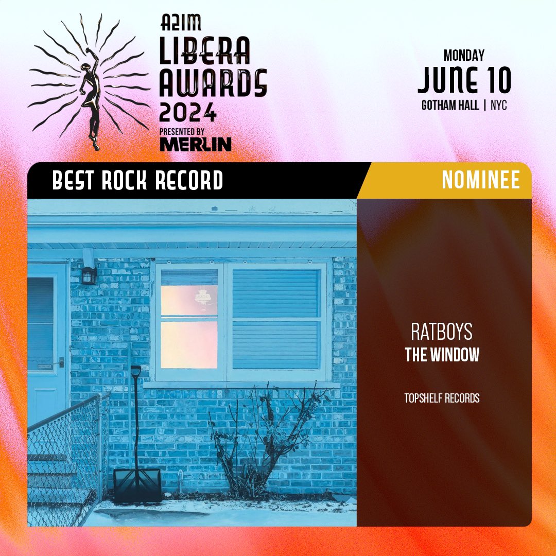 Congratulations to @Ratboysband on being nominated for “Best Rock Record” at the @a2im Libera Awards. Hell yeah.