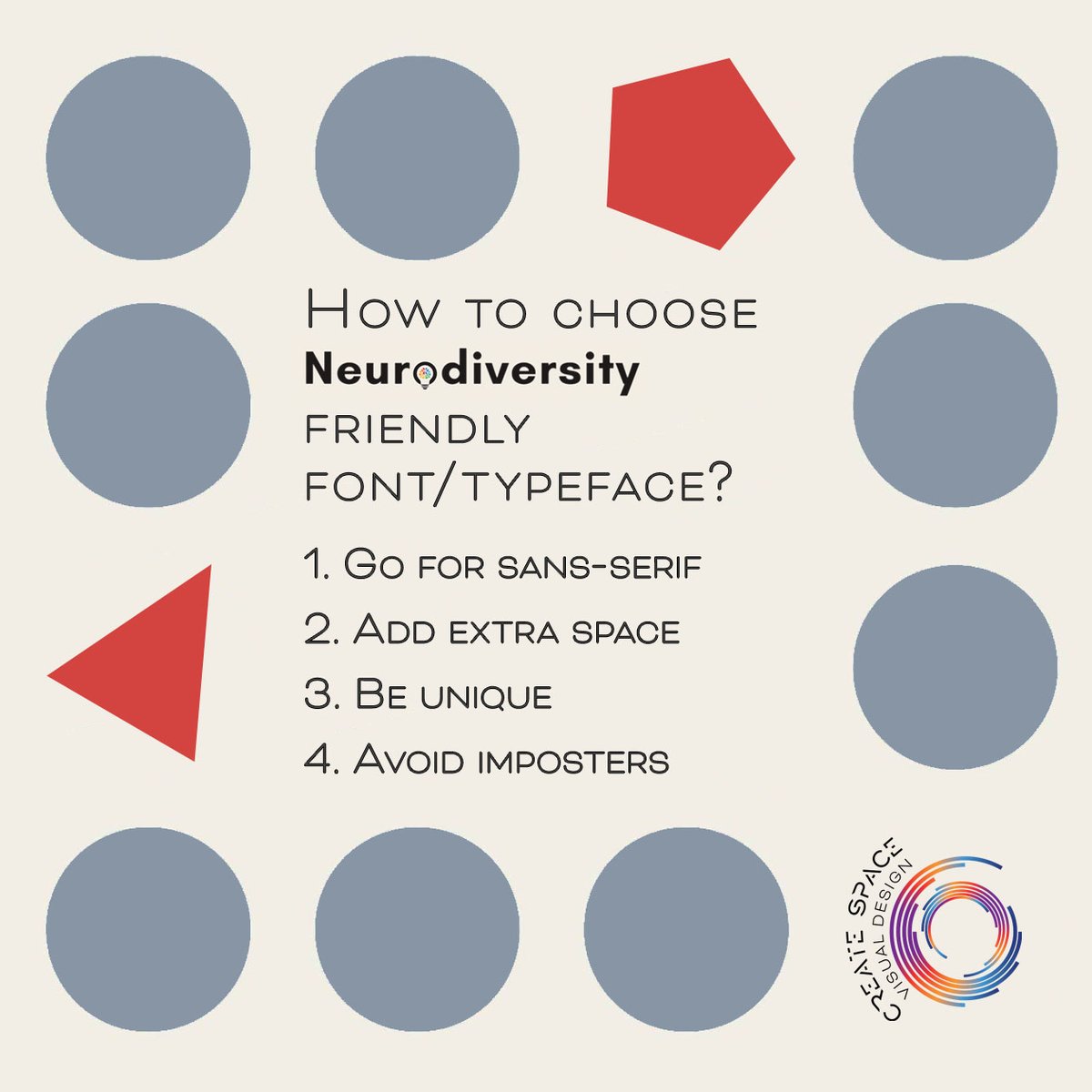 CreateSpaceVd's tweet photo. Neurodiverse readers thrive with sans-serif fonts. But beware of confusing letter combos! Choose wisely for reduced fatigue, and less stress. Opt for humanist typefaces with suitable spacing. Say no to imposter letter shapes and mirrored characters! #NeurodiversityCelebrationWeek https://t.co/NCe4bMeZmH