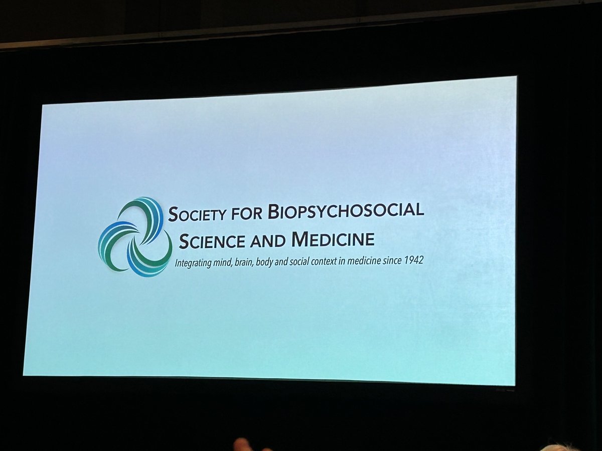 Pete Gianaros has just announced historic name change for the American Psychosomatic Society - new name going forward is: Society for Biopsychosocial Science & Medicine (SBSM)! #APS2024UK