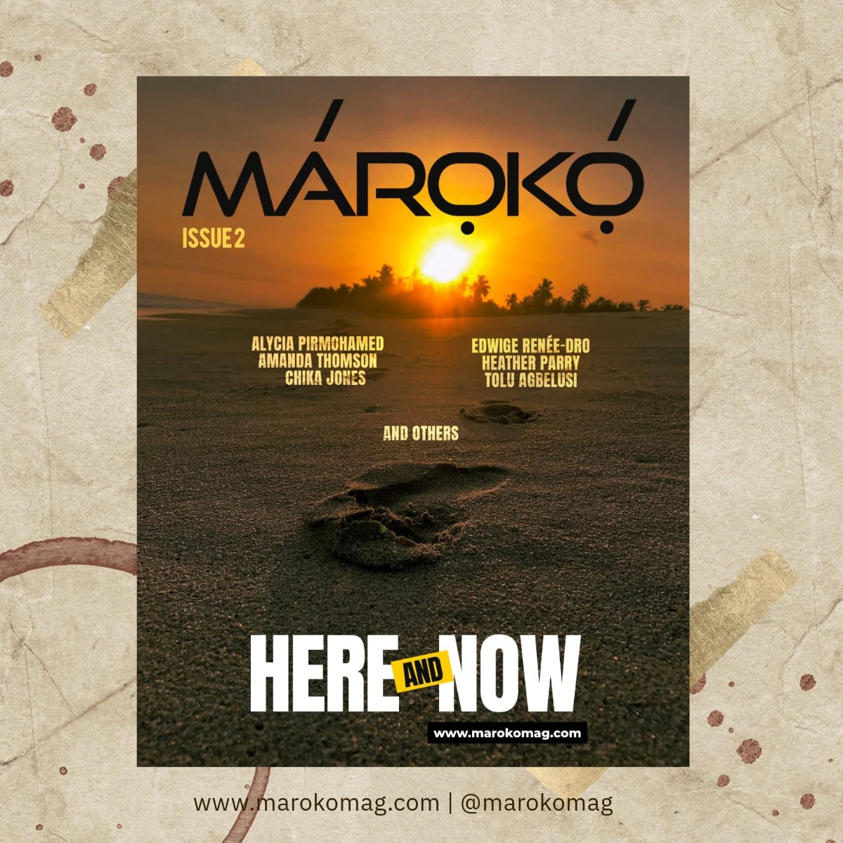 The sophomore issue of our annual print and digital journal - Márọkọ́ - is up at marokomag.com. Read poetry from João Melo, Ismail Bala, Onyekachi Illo, Sodïq Oyèkànmí, and others