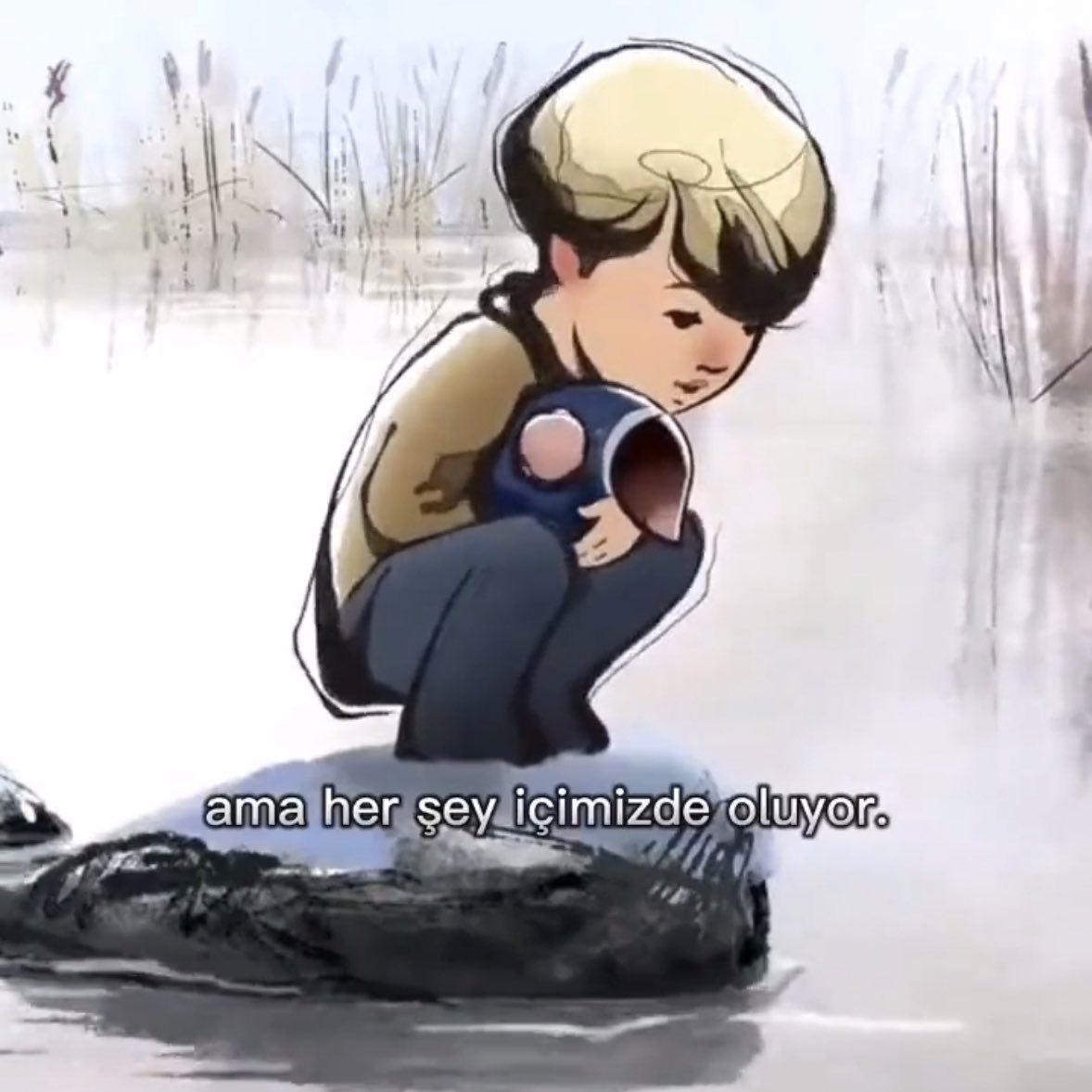 "Tuhaf, değil mi? Sadece dışımızı görebiliyoruz. Ama her şey içimizde oluyor..”