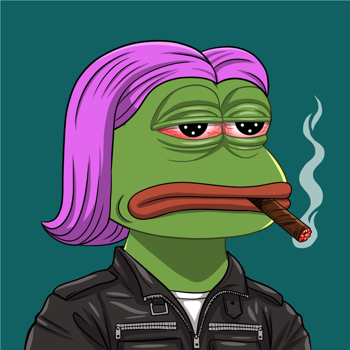 Was feeling Froggy and found my FOREVER Pepe!!! I had to, she’s so me 😉💓🍃

Get in on that dip baby!!! #PepeArmyYC 
🐸🩷🐸💜🐸🩷