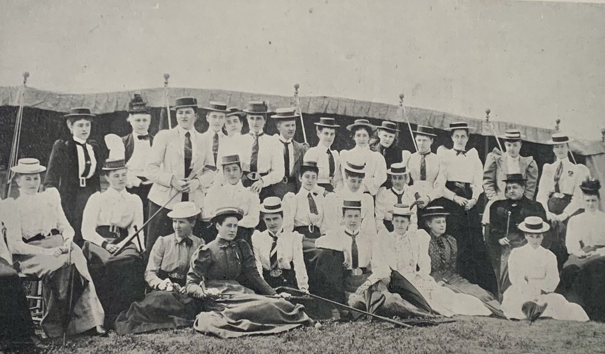 Competitors in the first British Ladies’ Championship, conducted in 1893 at Lytham and St Anne’s. It was not designated then as an event for amateurs— as no one had yet conceived of the notion of women competing as professionals. #golfhistory