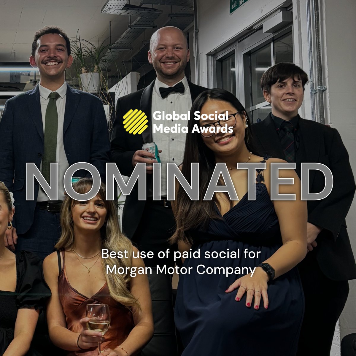 Double whammy! We’re thrilled to be in the running for TWO awards at this year’s Global Social Media Awards: Best Large Agency, and Best Use of Paid Social for our work with @morganmotor. 🕺🕺