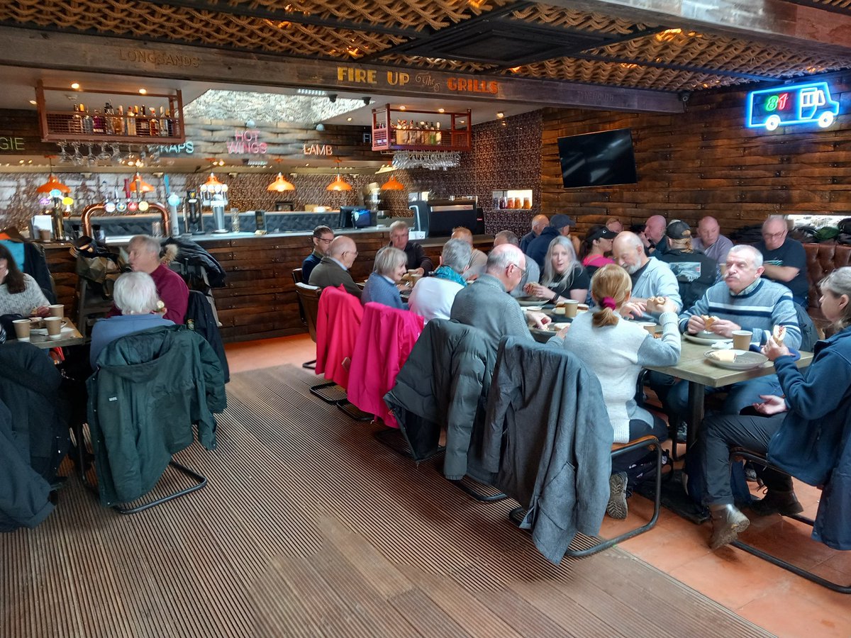 Lovely First day of Spring 😬 for the Op Veteran beach walk today, more like a hypothermia awareness course 🥶
Well done to all the brave souls who turned out &amp; a huge thanks to the fabulous team <a href="/Crusoes1/">Crusoe’s Tynemouth</a> for bailing us out with hot food &amp; drink and lovely smiles as always 🤗🙏