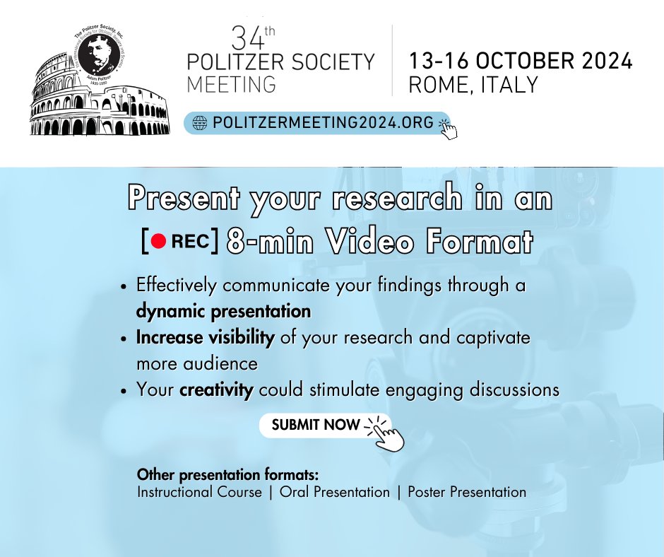 Don't miss the opportunity to present your #otology & #neurotology research at our 34th #Politzer Society Meeting via various engaging formats such as Instructional Course, Oral Communication, Poster Presentation, and Video Session. Submit today: bit.ly/46B4xyT