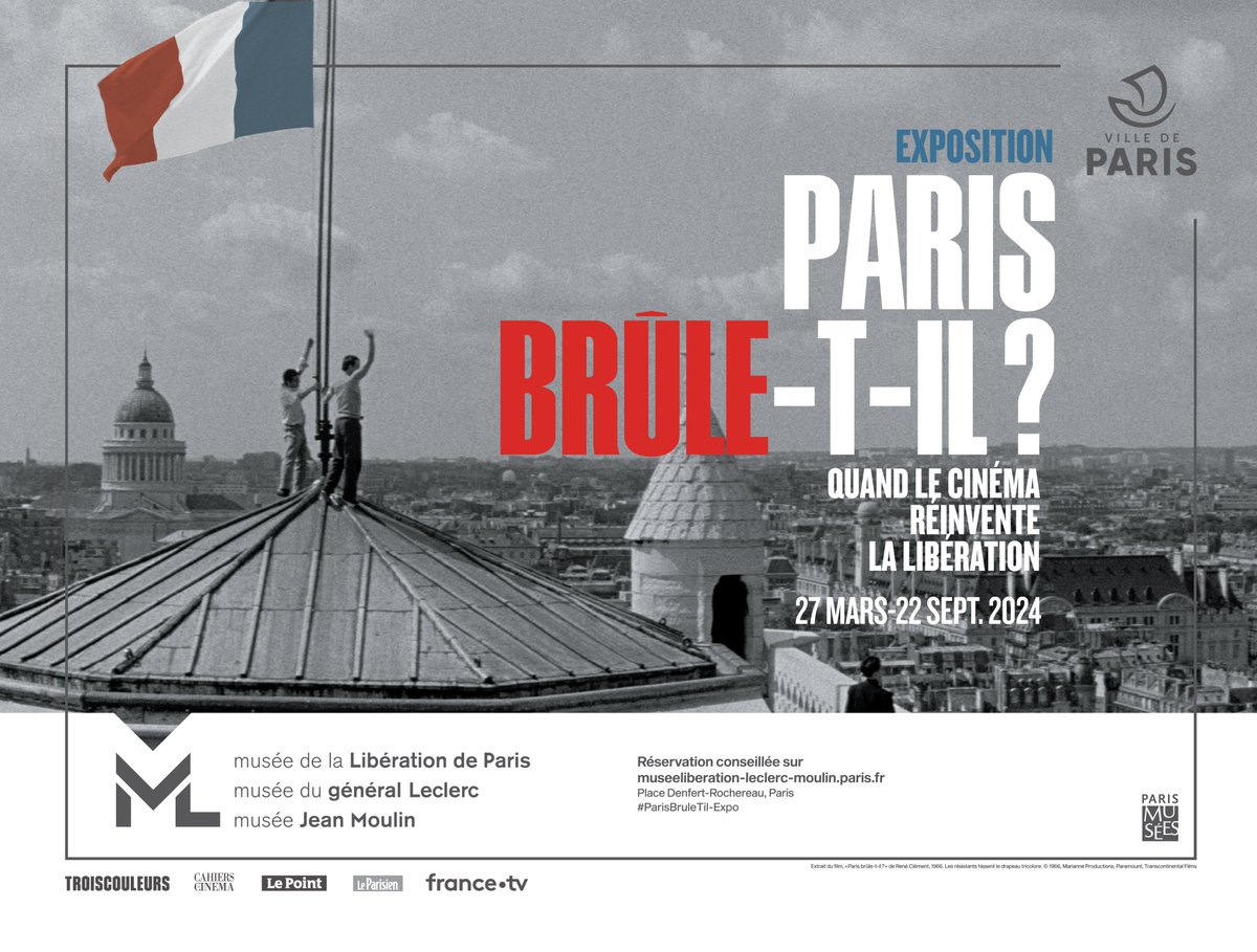 J-7 avant l’ouverture de l’expo Paris brûle-t-il? Quand le cinéma réinvente la Libération. Alain Delon, Jean-Paul Belmondo, Orson Welles...Une pléiade de stars est à l’affiche de ce film iconique. Mais où s’arrête l’histoire, où commence l’interprétation ?rb.gy/xys9s3