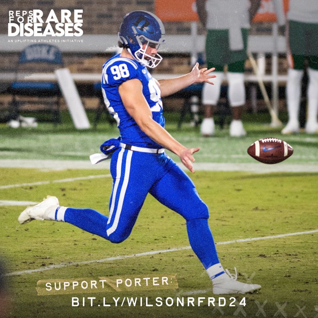There are approximately 27 million Americans living with a #RareDisease who do not have access to an @US_FDA approved treatment. Help me & @UpliftingAth tackle #RareDiseases by supporting my #RepsForRareDiseases performance at the @DukeFootball Pro Day. bit.ly/WILSONRFRD24
