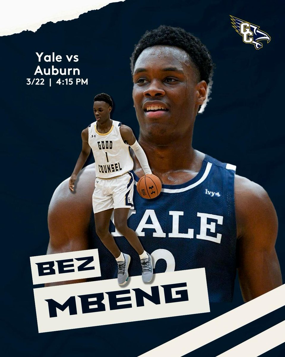Pulling for our guy @BezMbeng as @YaleMBasketball takes on @AuburnMBB in NCAA first round game this Friday 3/22 at 4:15pm. 🍿 ready!