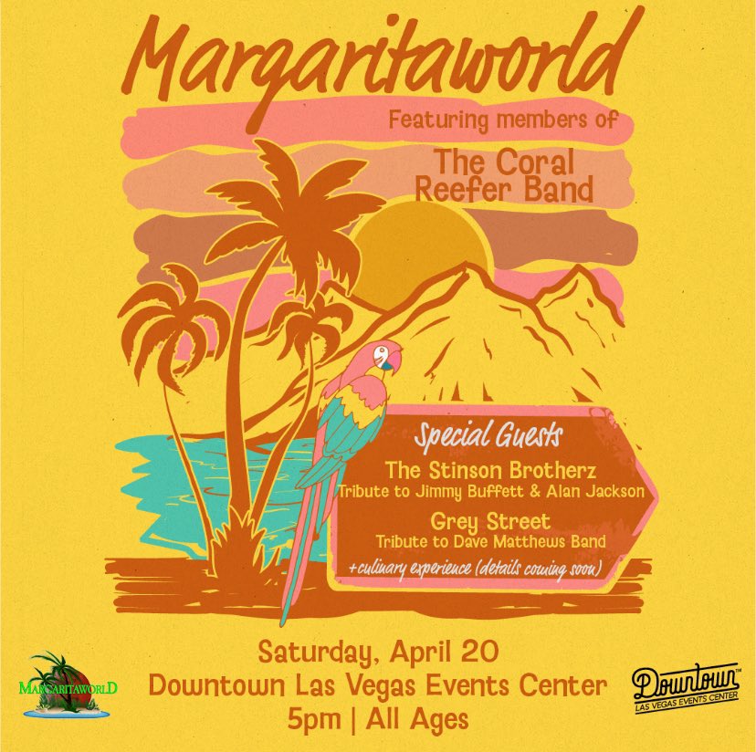 The one-of-a-kind and first annual Margaritaworld is coming to the Downtown Las Vegas Event Center on Saturday, April 20th 🌴🍹
Sunny 106.5 wants to give you the chance to win your way in! For the chance to win a pair of tickets enter at sunny1065.com! 🌺