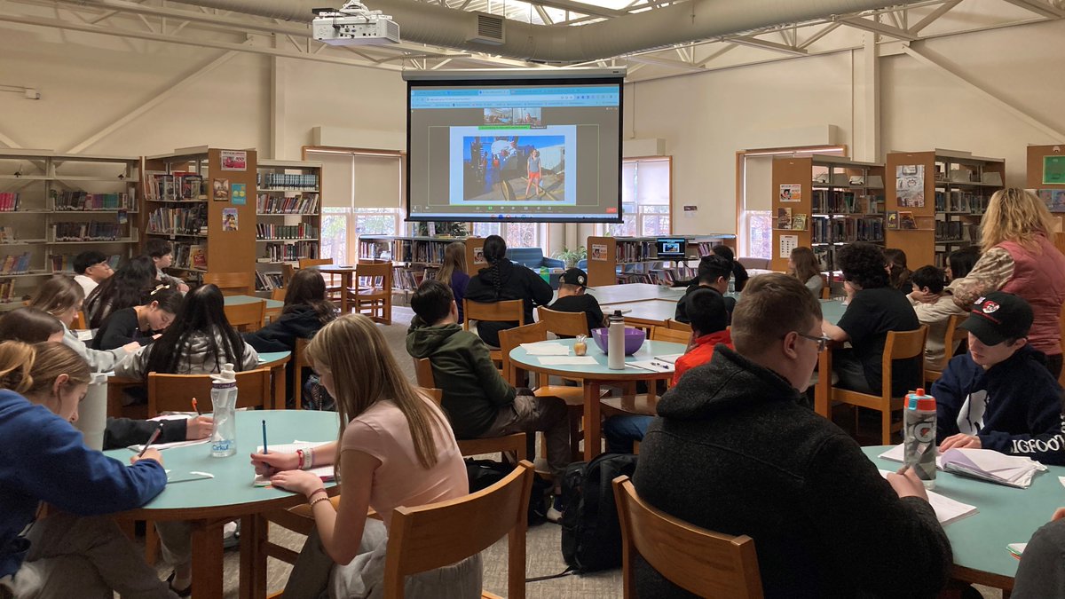 Hey, Dr. Abbe LaBella thanks for sharing your research with lots of our 8th Graders! @Lab_LaBella @NASHUASCHOOLS @SkypeScientist