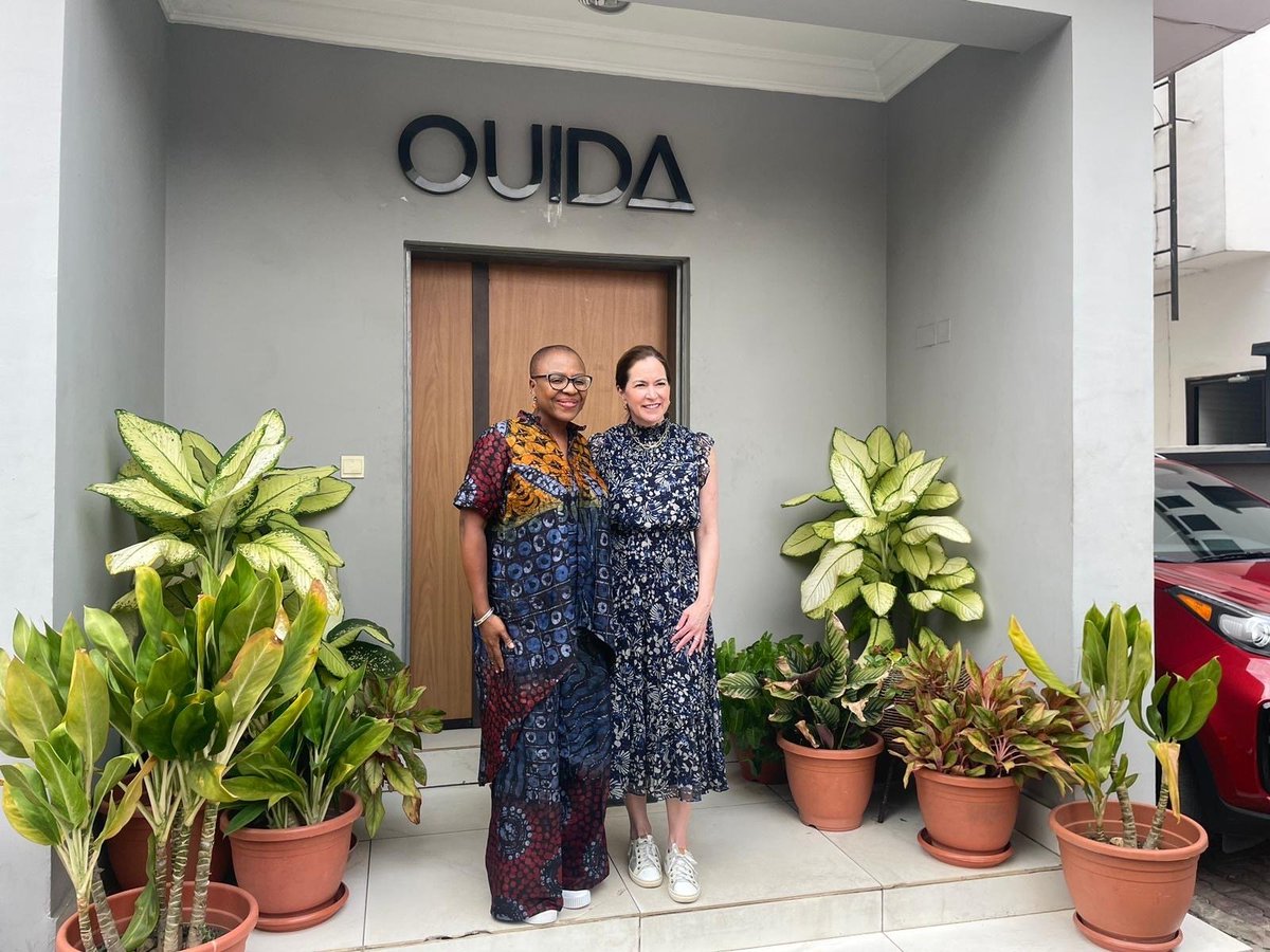 .@ECAatState alumna Lola Shoneyin's @Ouida_Lagos is a hub for Nigeria's literary community. The International Writing Program empowers writers like Lola to become global literary leaders, fostering understanding between our cultures. #LiteraryDiplomacy