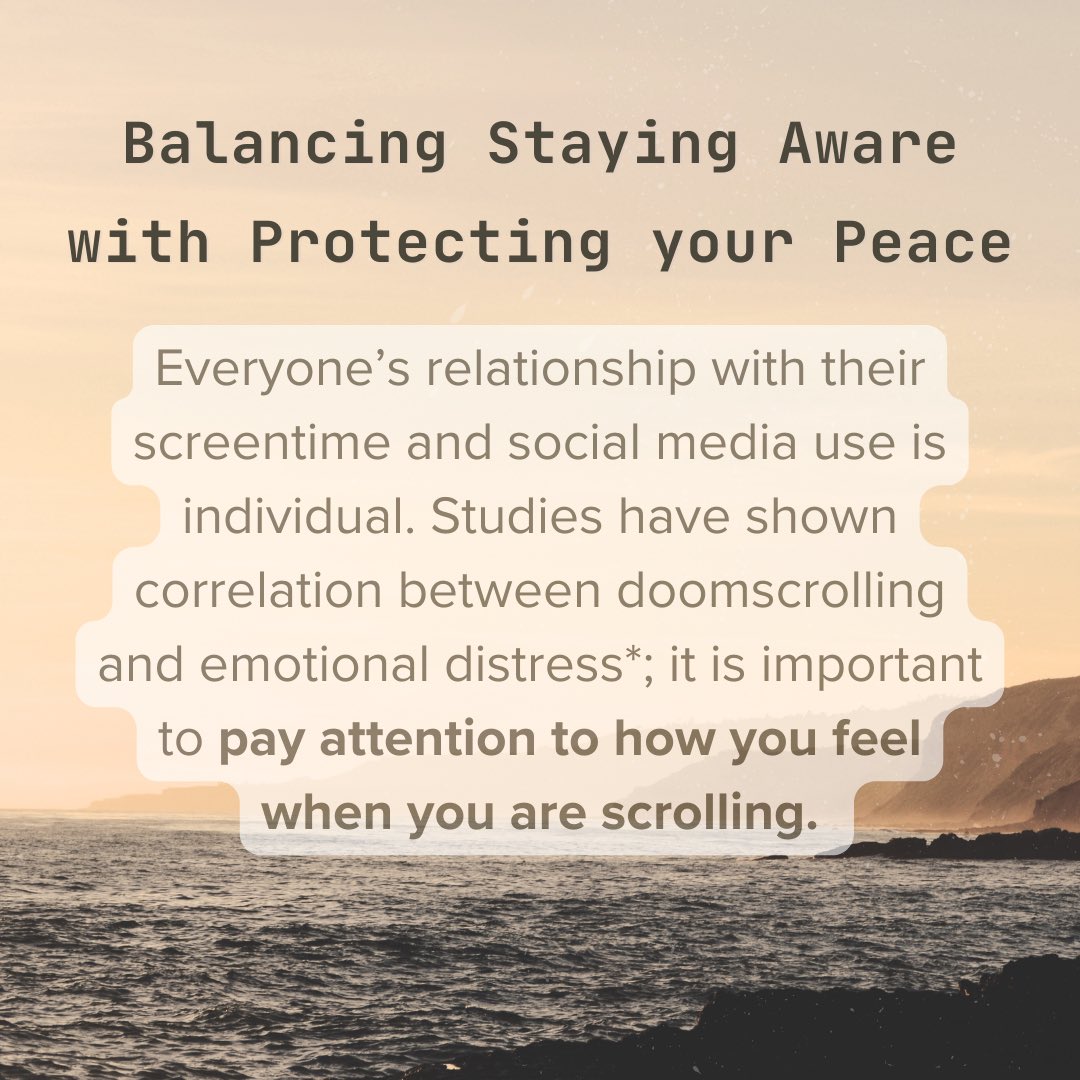 CrisisCXNs's tweet image. Do you find yourself unable to break away from negative news online? It’s difficult to manage the balance between wanting to stay aware and taking care of your mental health. When the world feels overwhelming—call us! Our lines are open. 1/2

#MentalHealth #Doomscrolling